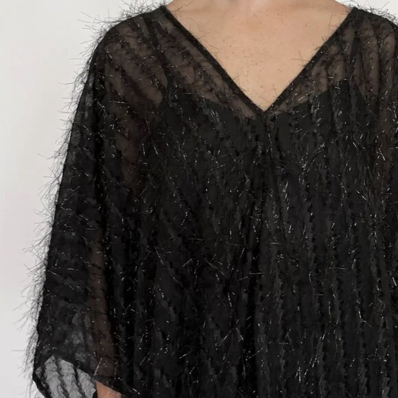 Abbey Glass Rosemary Caftan Dress in Black - Picture 3 of 14
